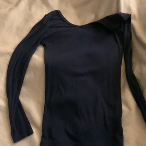 Blue cotton long sleeve